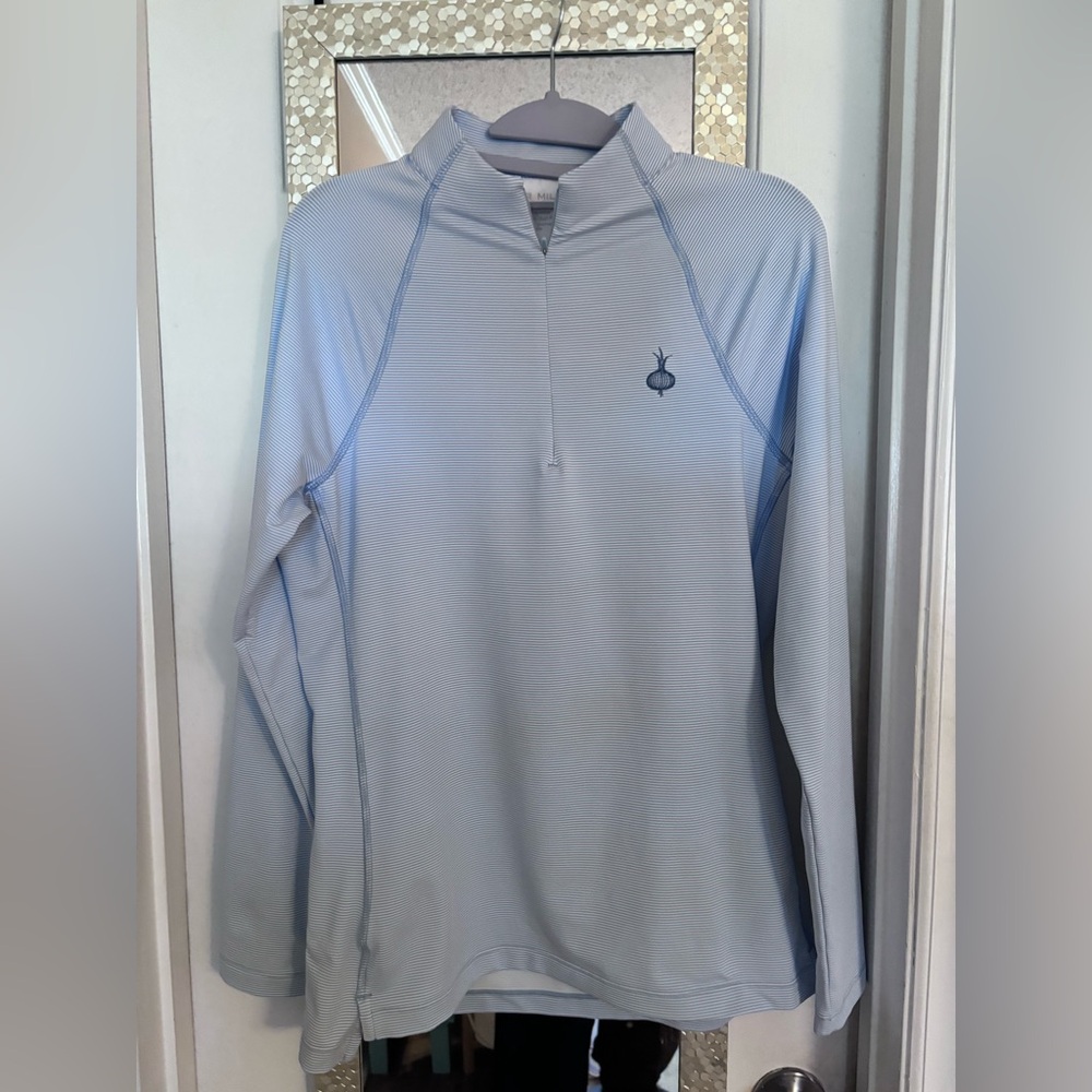 Peter Millar Shadebreak Bunker Stripes Lightweight Sun Shirt
